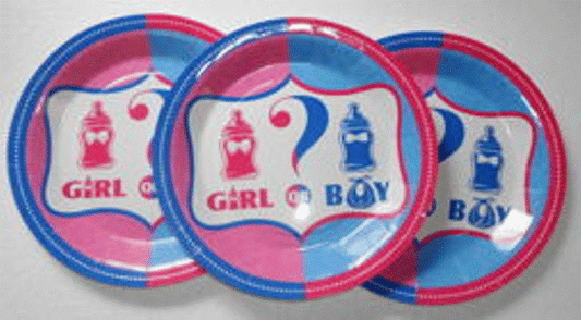 Gender Reveal Plates (6)