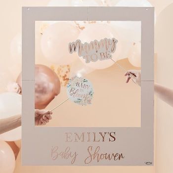 Baby in Bloom Customisable Photobooth Frame
