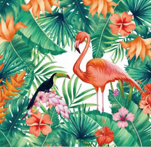 Tropical Flamingo Serviettes (20)