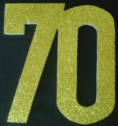 Polystrene 70 30cm Glitter Gold
