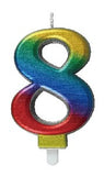 Candle - No 8 Metallic Rainbow