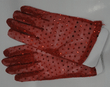 Gloves Red Short 22.5cm with Sequins