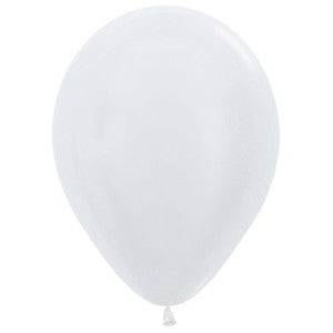 Balloon - Latex Satin Pearl White 12 inch