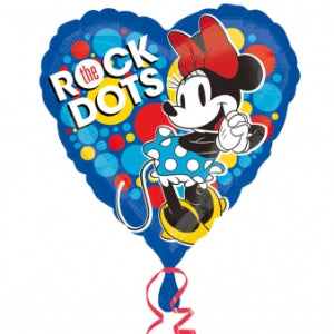 Foil Balloon Minnie Rock the Dots