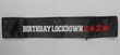 Sash - Lockdown Birthday Black