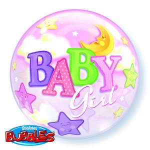 Balloon Bubble 22 inch Baby Girl