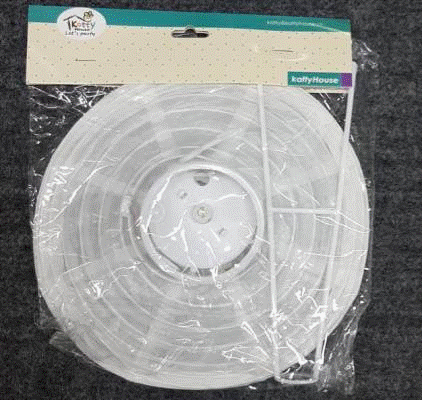 Lantern - Round Paper 20cm White