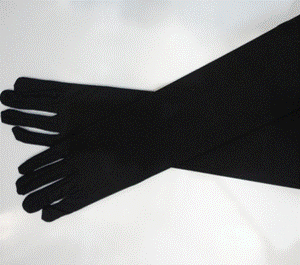 Gloves Black Long 42cm