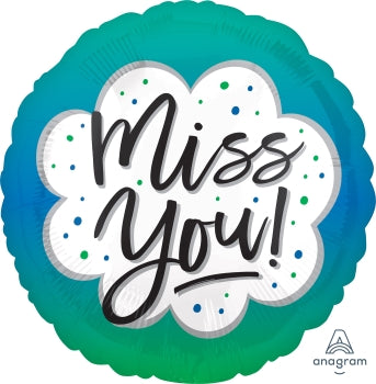 Foil Balloon - Miss You Ombre