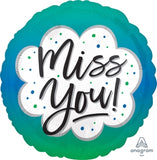Foil Balloon - Miss You Ombre