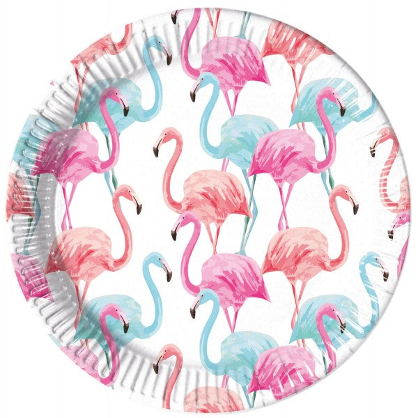 Plates Tropical Flamingo (8)