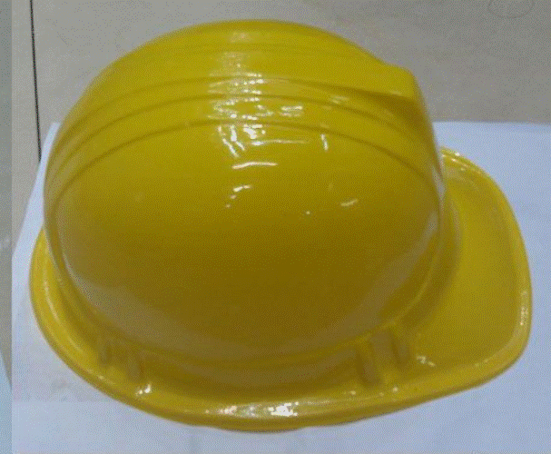 Construction Hat Yellow Plastic