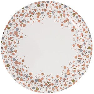 Plates - Sparkling Fizz Rose Gold 23cm (8)