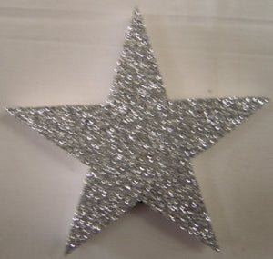 Poly Star Glitter Silver