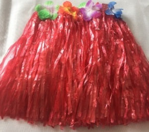 Hula Skirt 30cm Red
