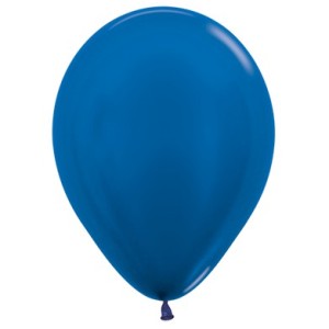 Balloon - Latex Metallic Pearl Blue 12 inch