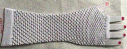 Gloves - Fingerless Long White