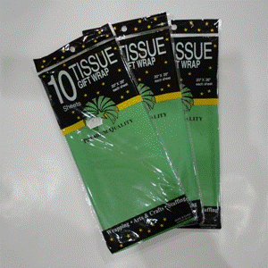 Tissue Paper - Green 10pcs