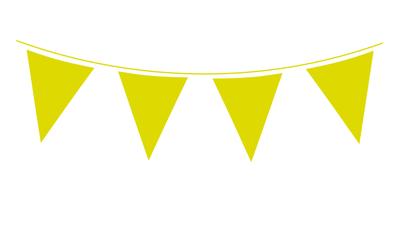 Bunting - Lime Green 20 Flags (10m)