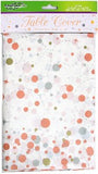 Tablecloth - Sparkling Fizz Rose Gold 137cmx2.6m