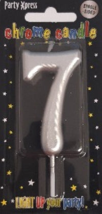 Candle - No 7 Chrome Silver