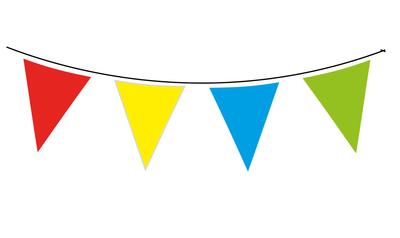 Bunting - Multi Colour 10m (20 Flags)