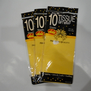 Tissue Paper - Yellow 10pcs