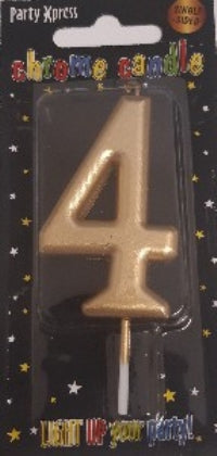 Candle - No 4 Chrome Gold