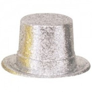 Top Hat Glitter Silver
