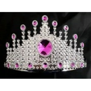 Tiara - Silver with Raindrop Gems