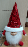 Soft Santa Gnome Sequins Door Stopper