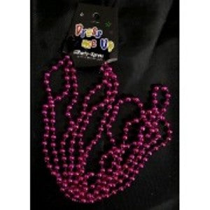 Necklace - Beads 84cm Magenta (3)