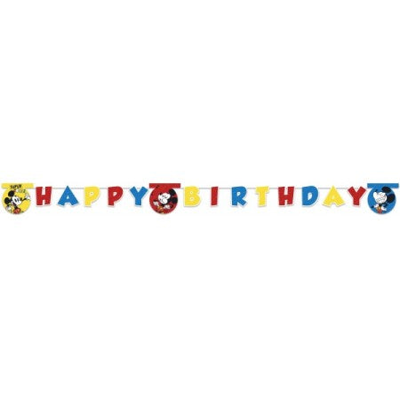 Mickey Super Cool Happy Birthday Banner