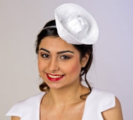 Headgear with Mini White Sailor Hat