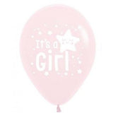 Balloon - Latex It's a Girl Star Pastel Pink