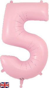 Foil Balloon Super Shape 5 Matte Pink 34inch