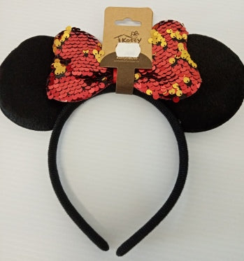 Headpiece Minnie Ears with Sequin Bow