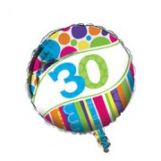 Foil Balloon Bright &amp; Bold 30
