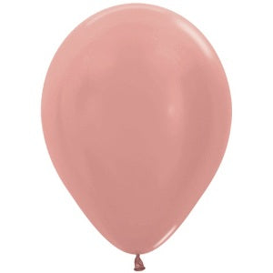 Balloon - Latex Metallic Pearl Rose Gold