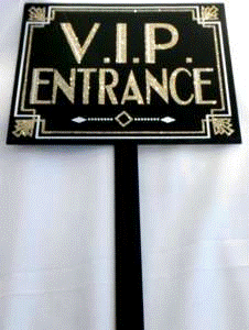 VIP Wooden Stick with glitter
