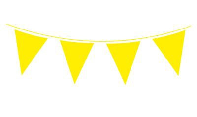Bunting - Yellow 10m (20Flags)