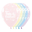 Balloon - Latex REDONDO INFINITY FELIZ CUMPLEAÑOS DULCE PASTEL MATE SURTIDO