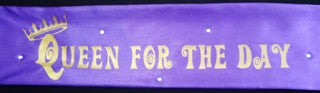 Sash - Queen for the Day Purple