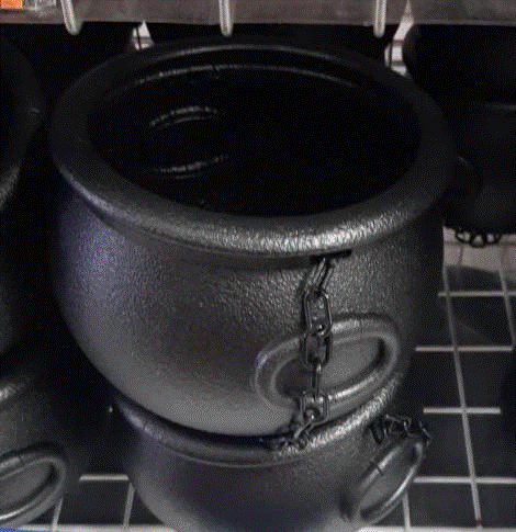Black Bucket with Chain