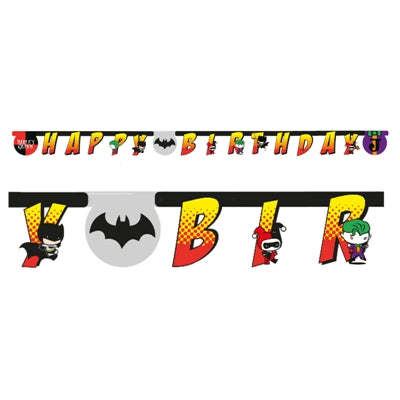 Batman &amp; Joker - Letter Banner Happy Birthday