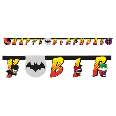 Batman & Joker - Letter Banner Happy Birthday