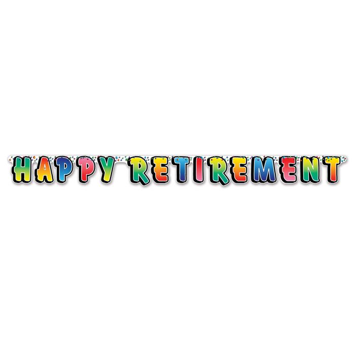 Banner Happy Retirement 152cm