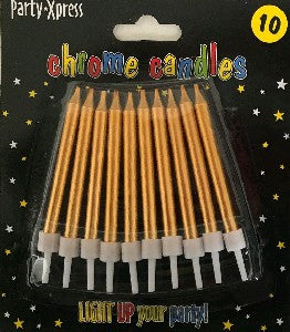 Candles - Chrome Gold (10)