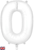 Foil Balloon Super Shape 0 Matte White