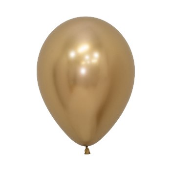 Balloon - Latex Chrome Reflex Gold 12inch